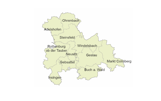  Nachbargemeinden Gemeinde Gebsattel 